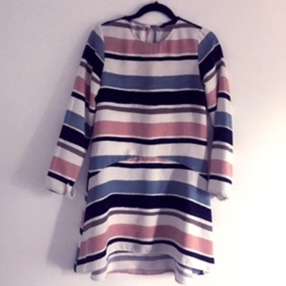 Zara Long Sleeve A-line Dress